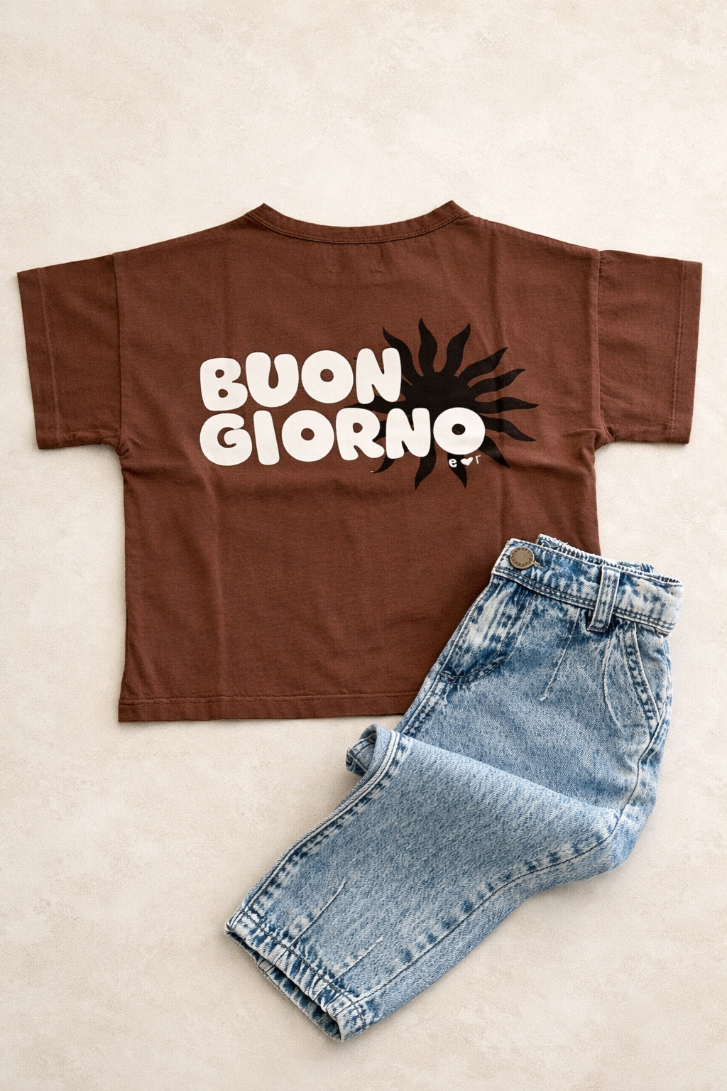 Little brown BUONGIORNO t-shirt loose fit