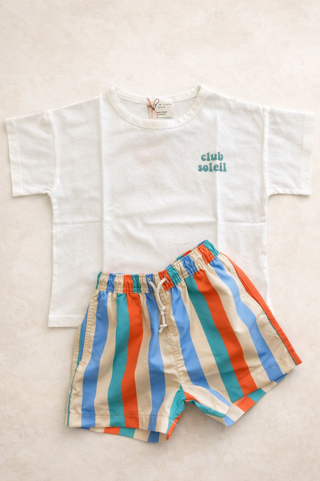 Little green CLUB SOLEIL t-shirt loose fit