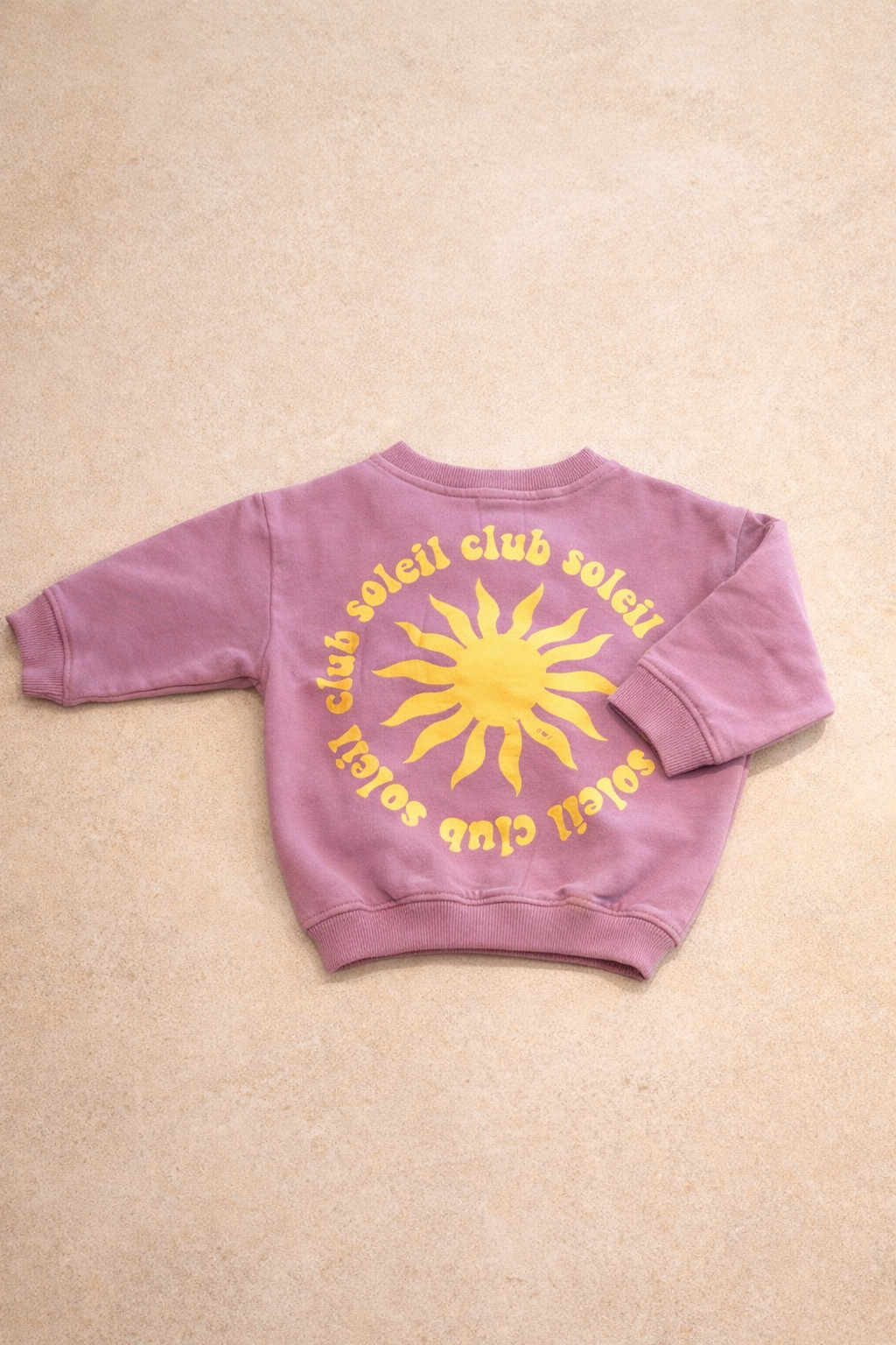 Little pink CLUB SOLEIL sweatshirt loose fit