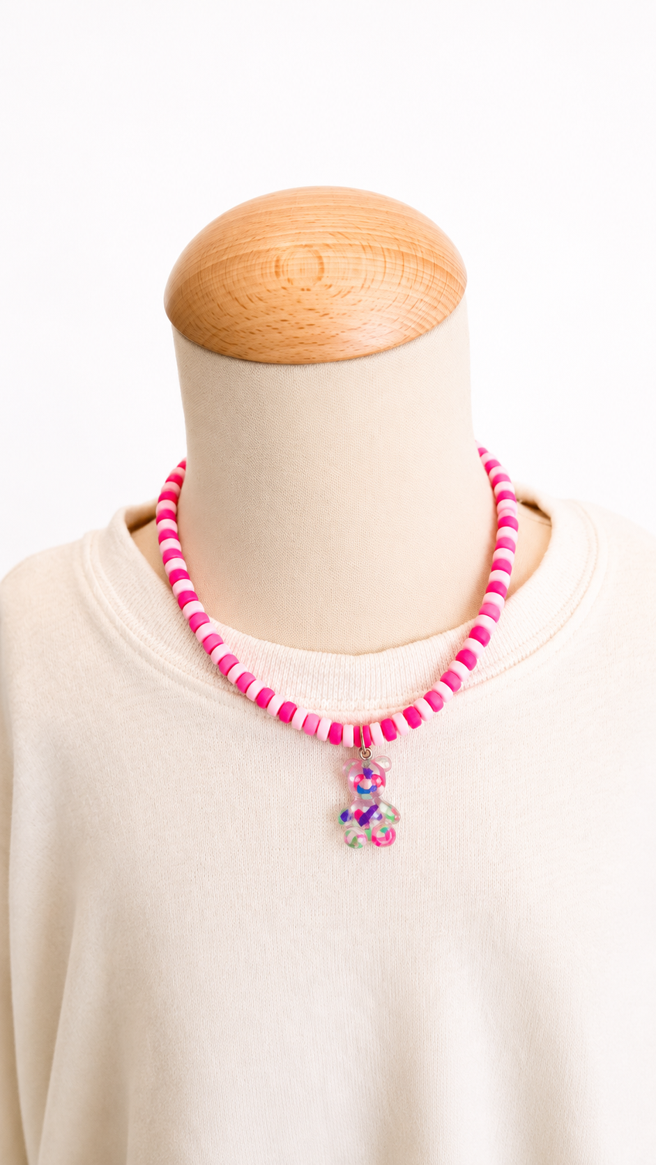 Kinderketting – Candy Bear 🩷🐻