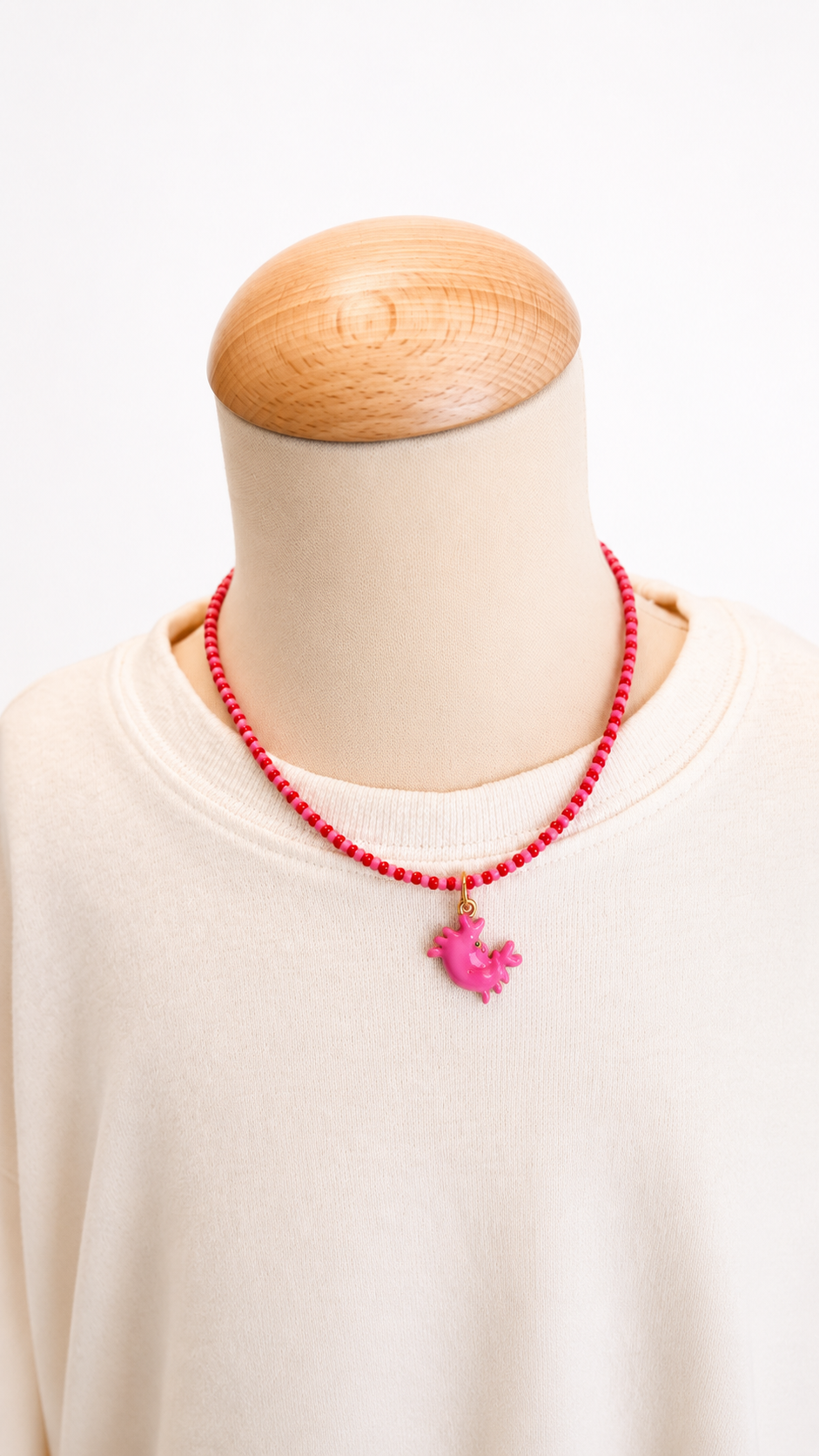 Kinderketting – Happy Crab 🦀🩷