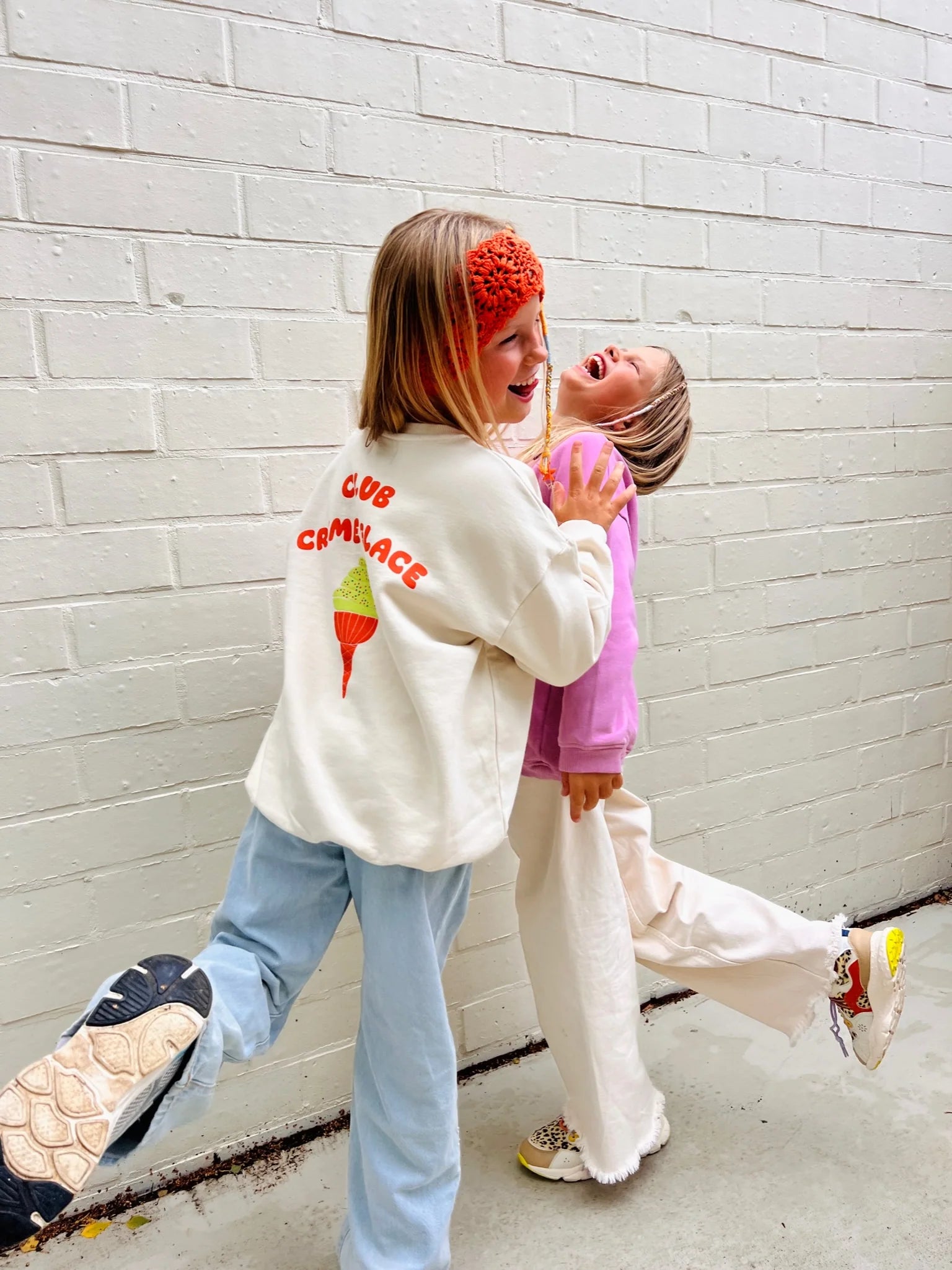 Little ivory CLUB CREME GLACE sweatshirt