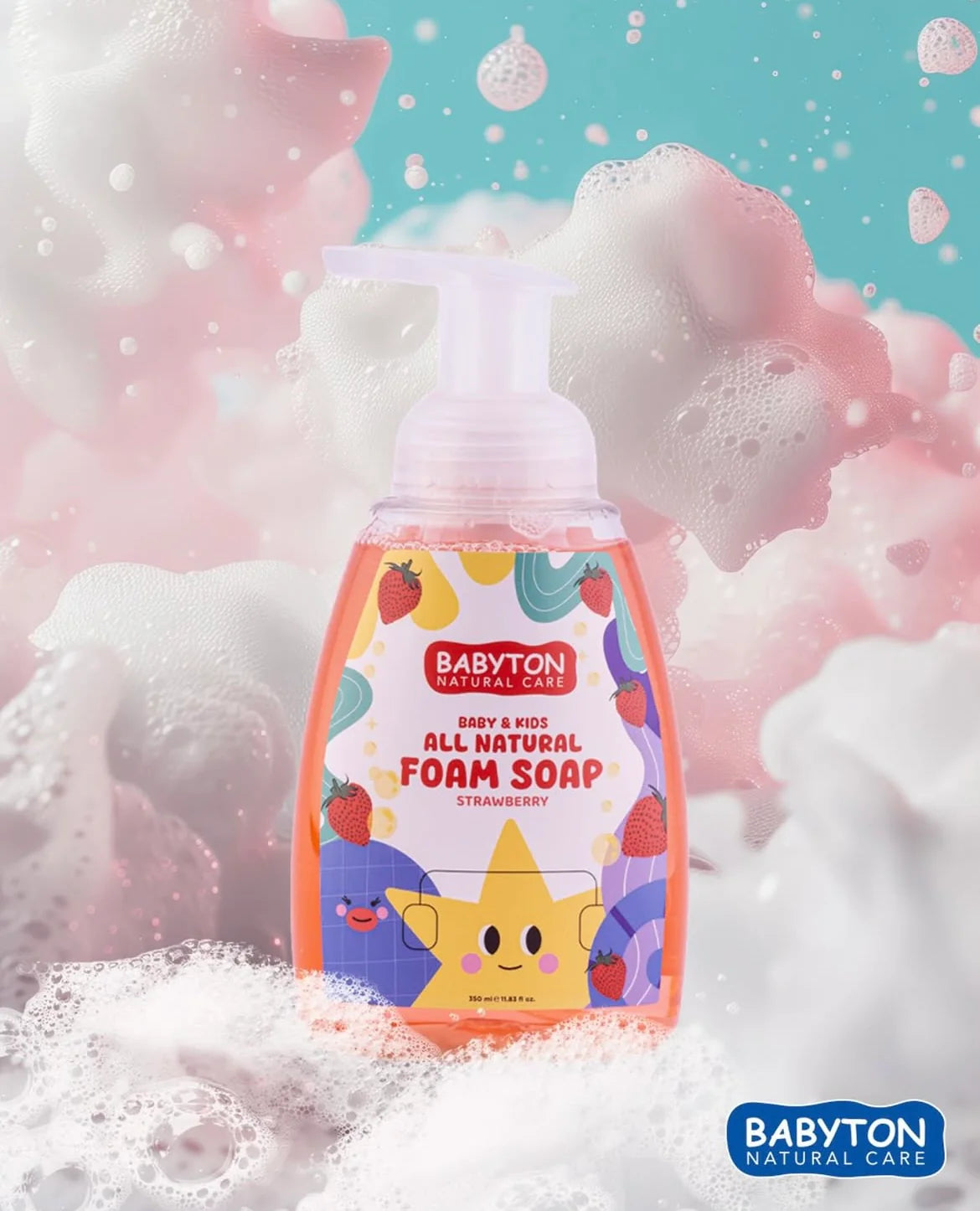 Natuurlijke Schuimende Handzeep Aardbei 350ml