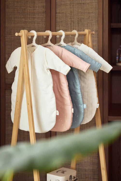 Baby Slaapzak met Afritsbare Mouw Rib - Ivory