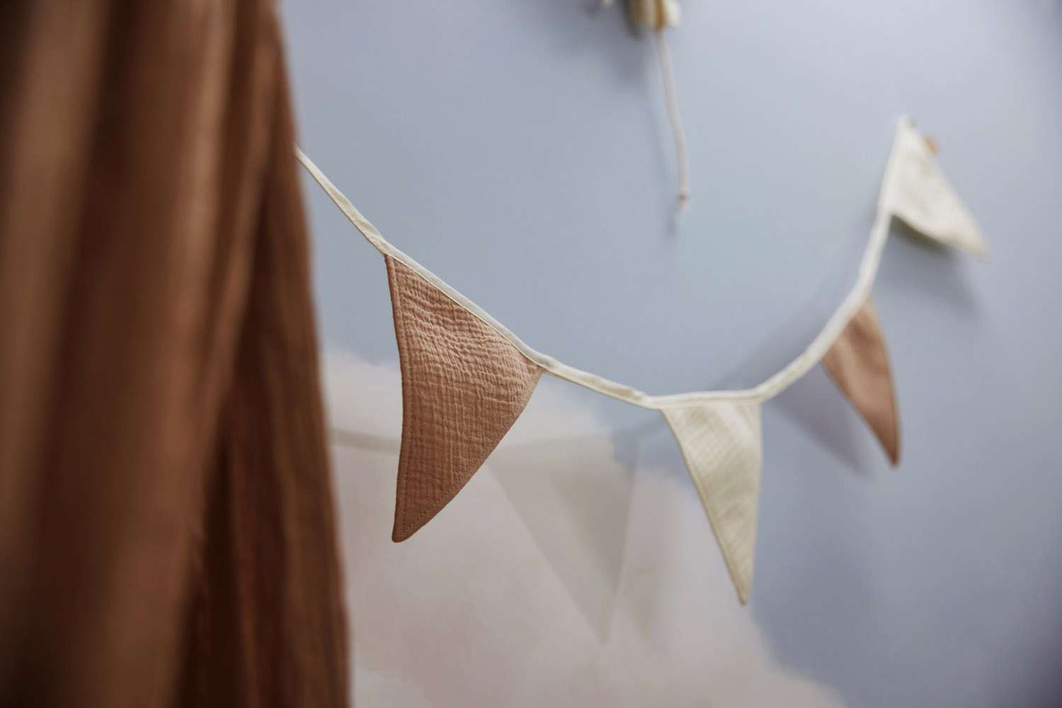 Vlaggenlijn 200x17cm Party Collection - Biscuit/Ivory