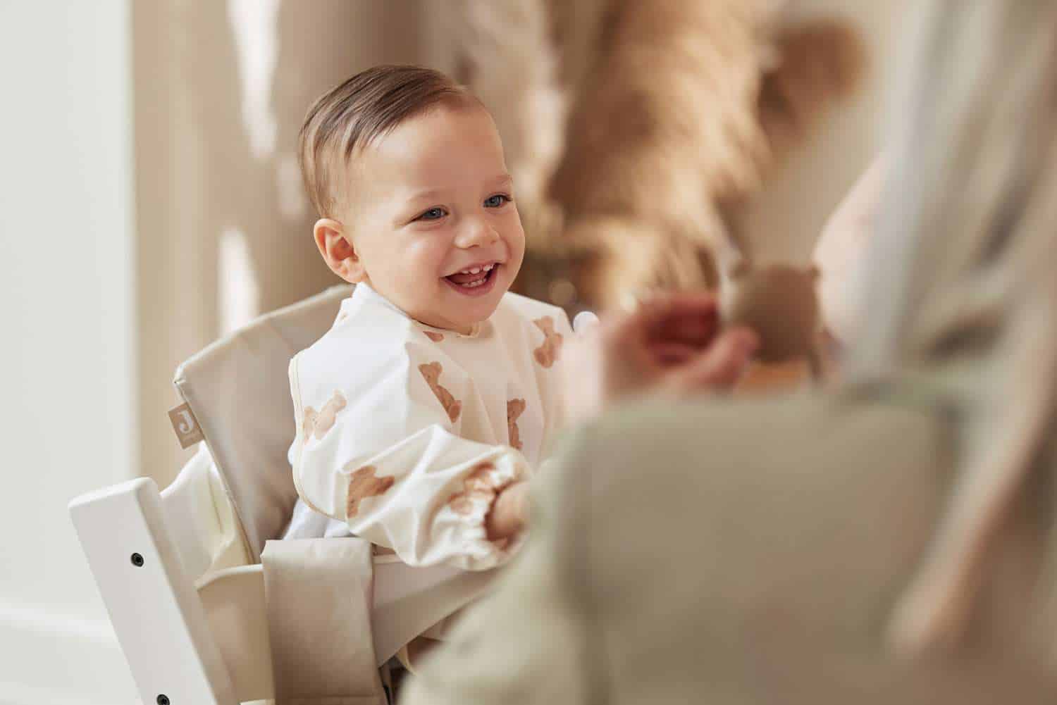 Slab waterproof met mouw - teddy bear