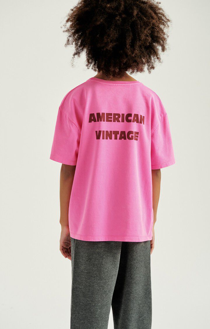 T-Shirt. AMV Fizvalley rose fluo