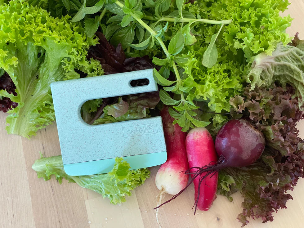 KLYV Kinderkeukenmes – Aqua | Veilig Startersmes voor Kinderen💧🔪