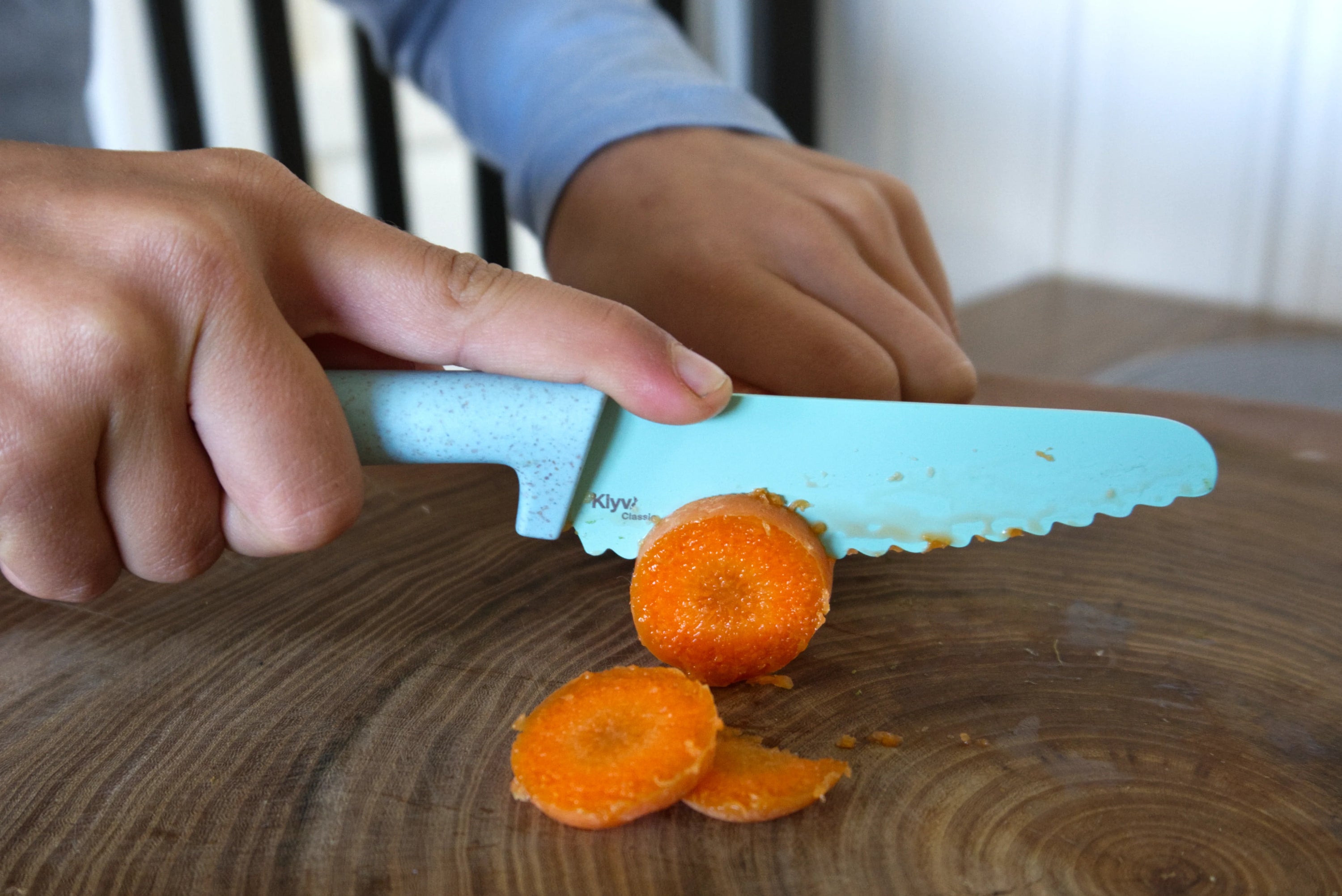 KLYV Classic Kinderkeukenmes – Limoengroen 🔪💚