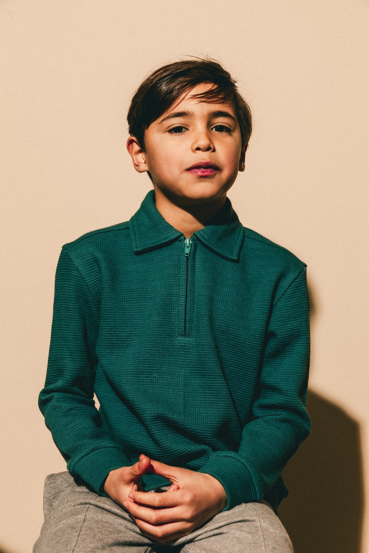 Dyon Longsleeve polo - Bluesea