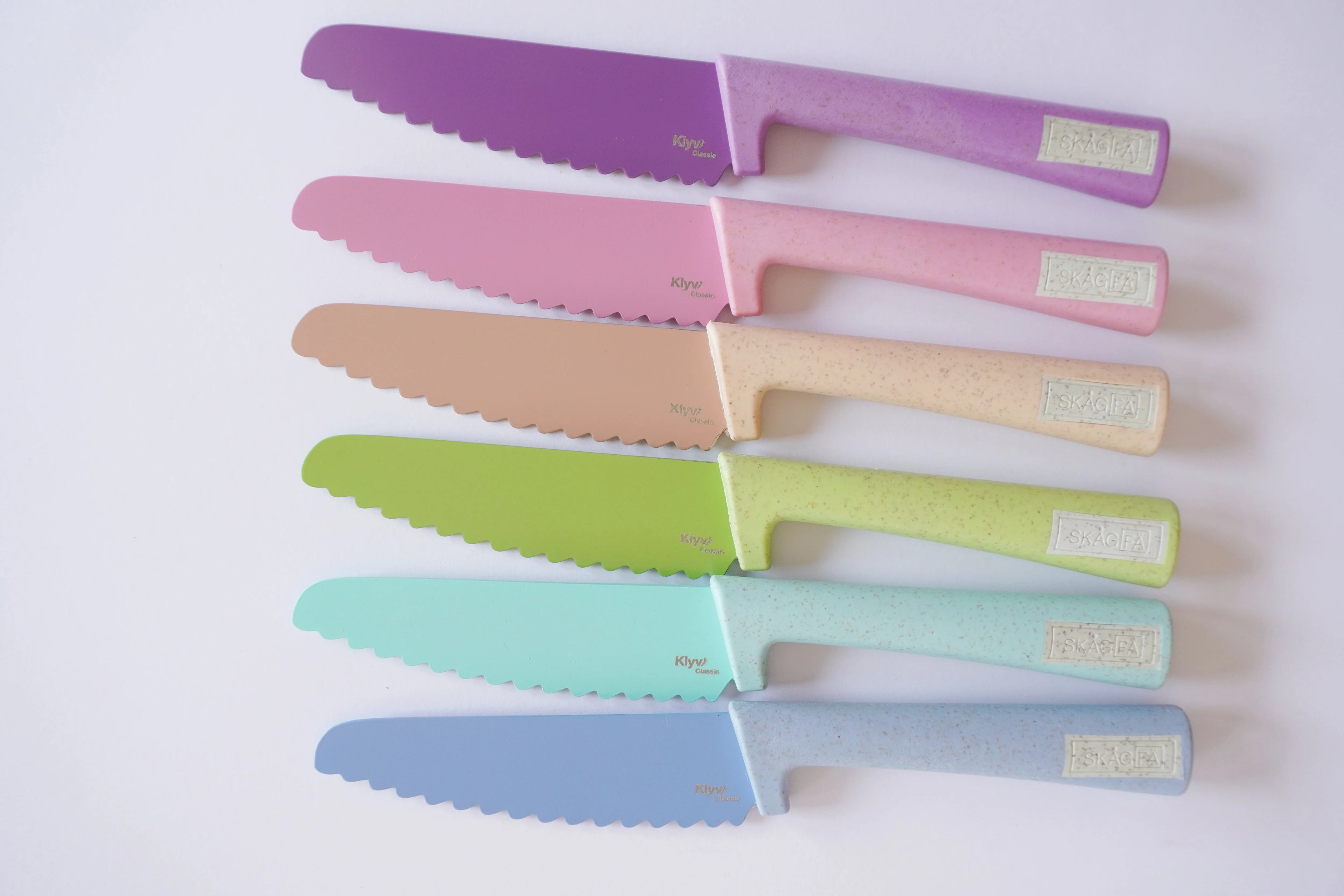 KLYV Classic Kinderkeukenmes – Limoengroen 🔪💚