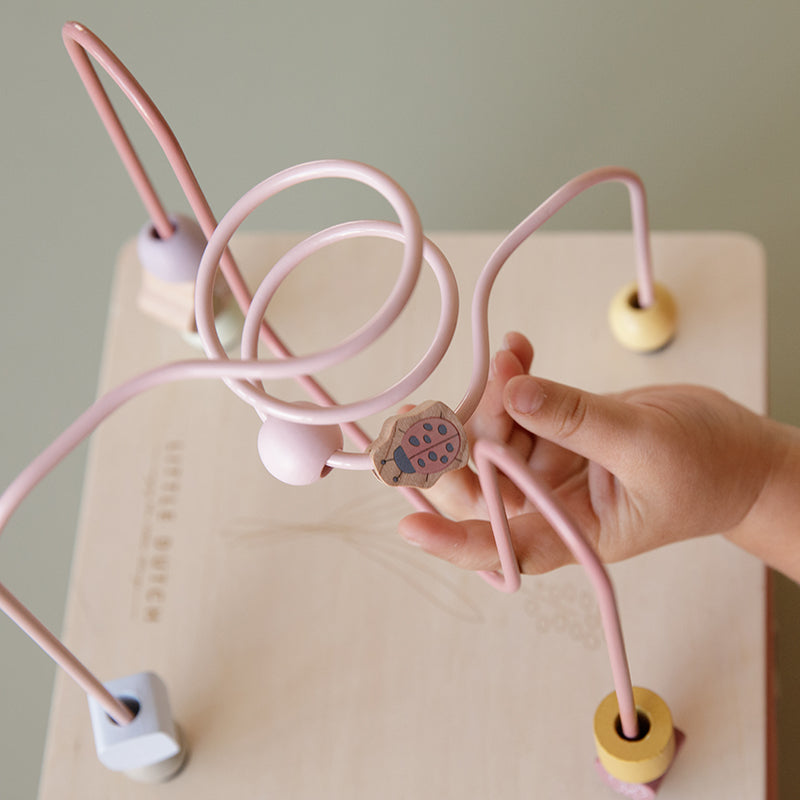 Houten Activiteitenkubus Wild Flowers