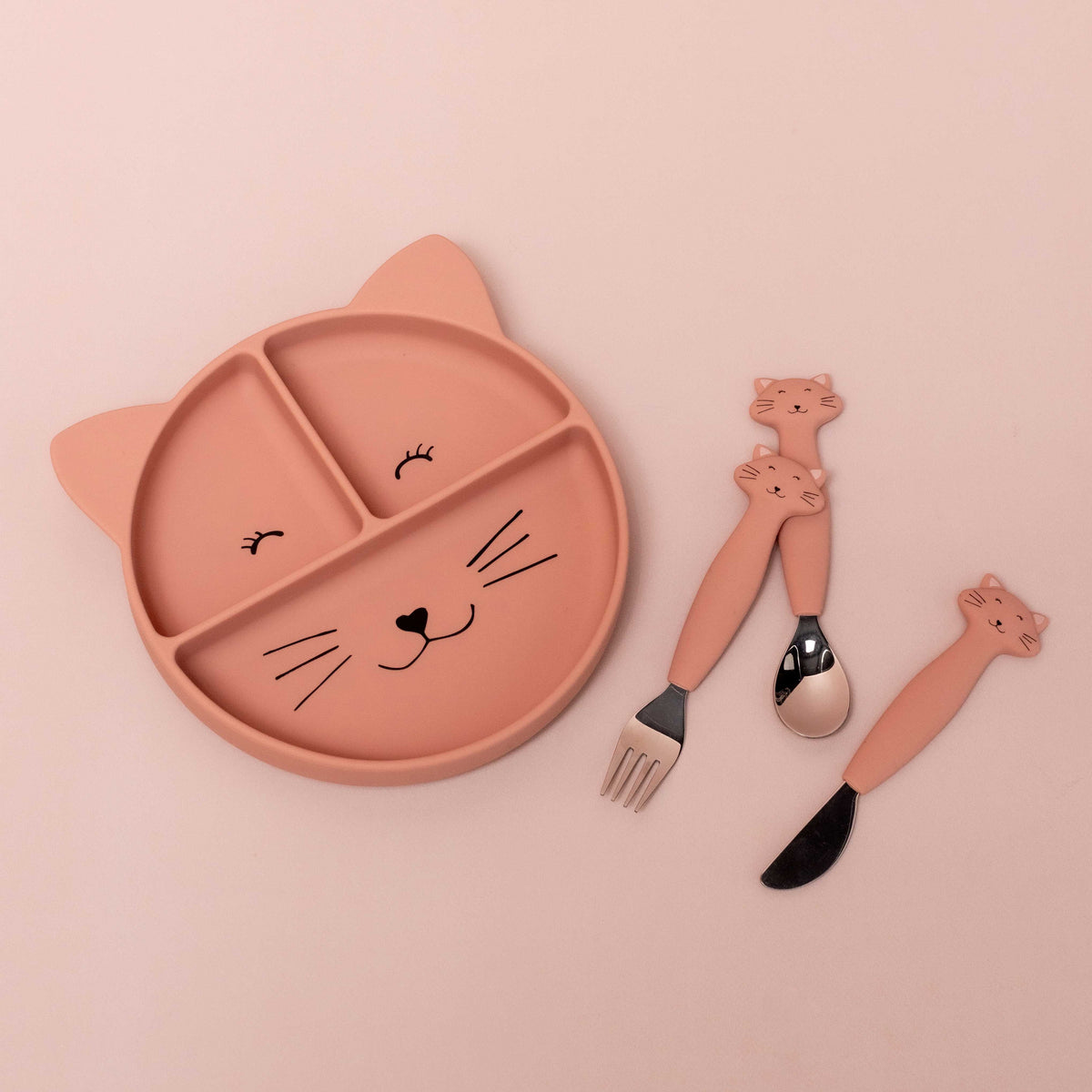 Siliconen verdeelde suction plate - Mrs. Cat