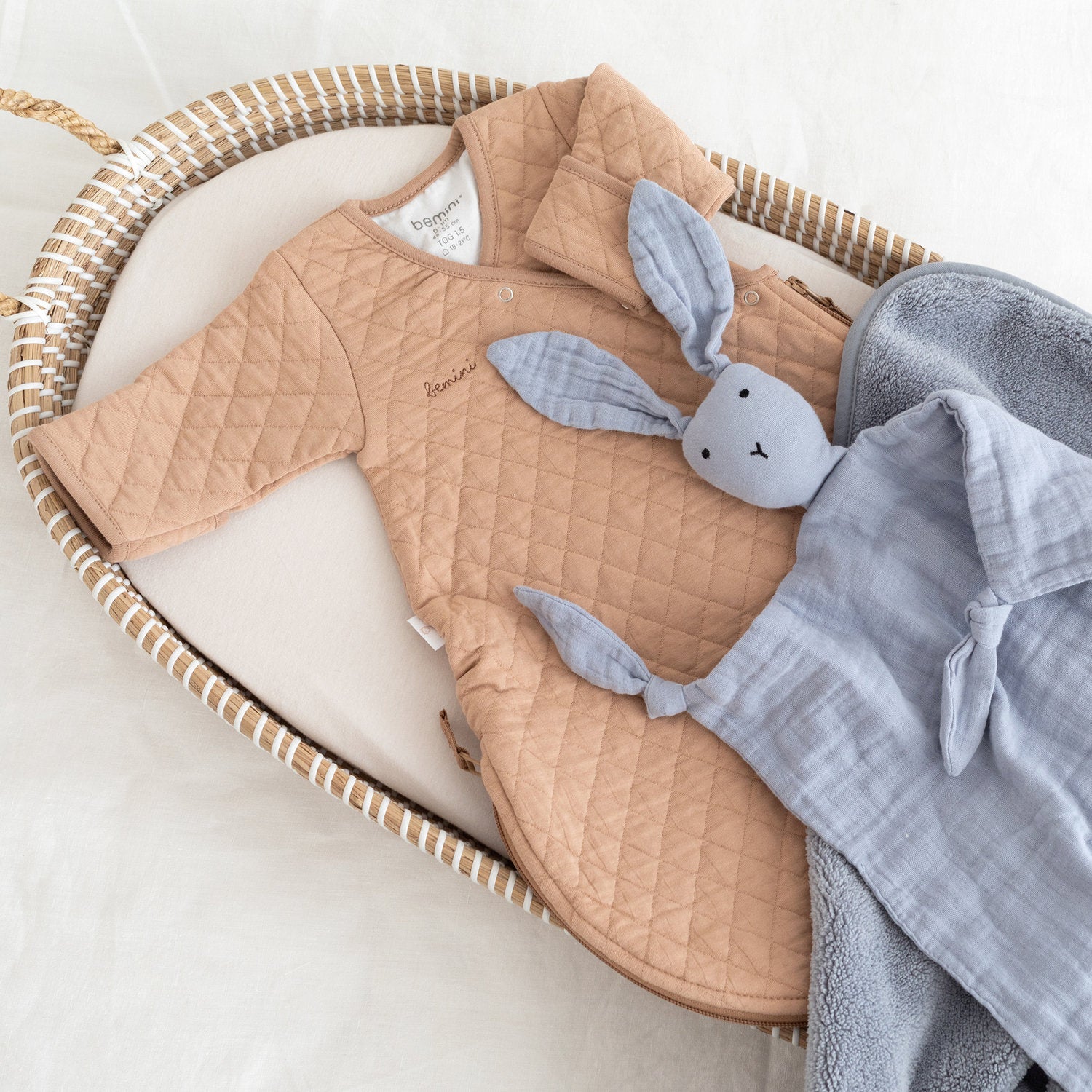 MAGIC BAG 0-1m beige pady quilted jersey tog 1.5