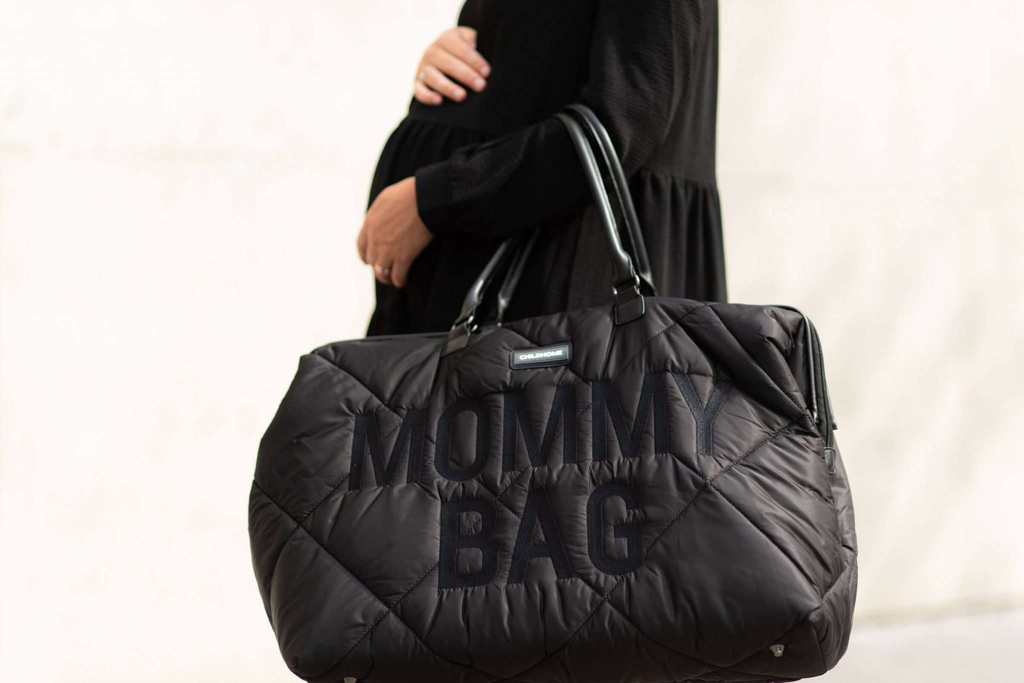Mommy Bag - gewatteerd zwart