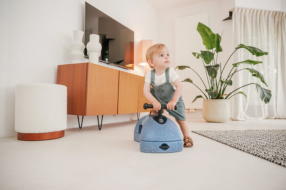 Scoot and Ride My First Rose 3-in-1 Loopwagen - blauw