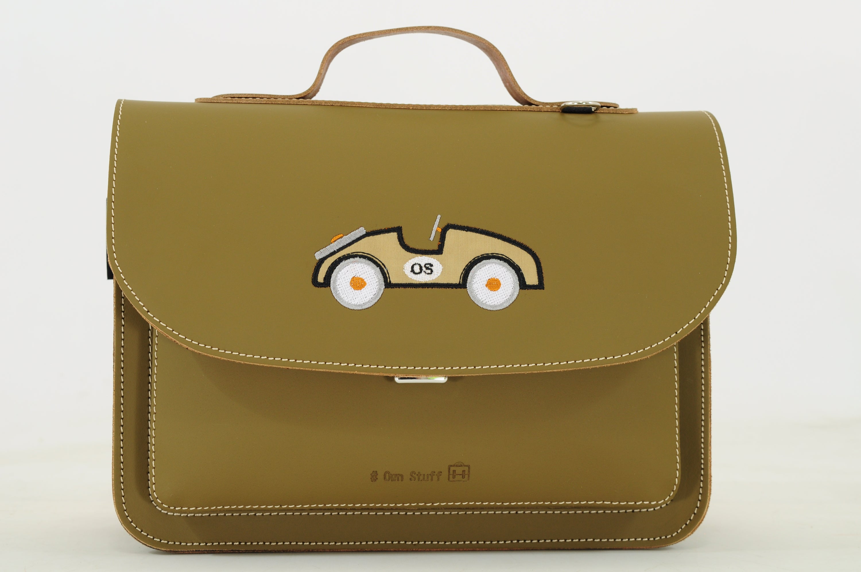 Own Stuff kleuterboekentas Car Moss