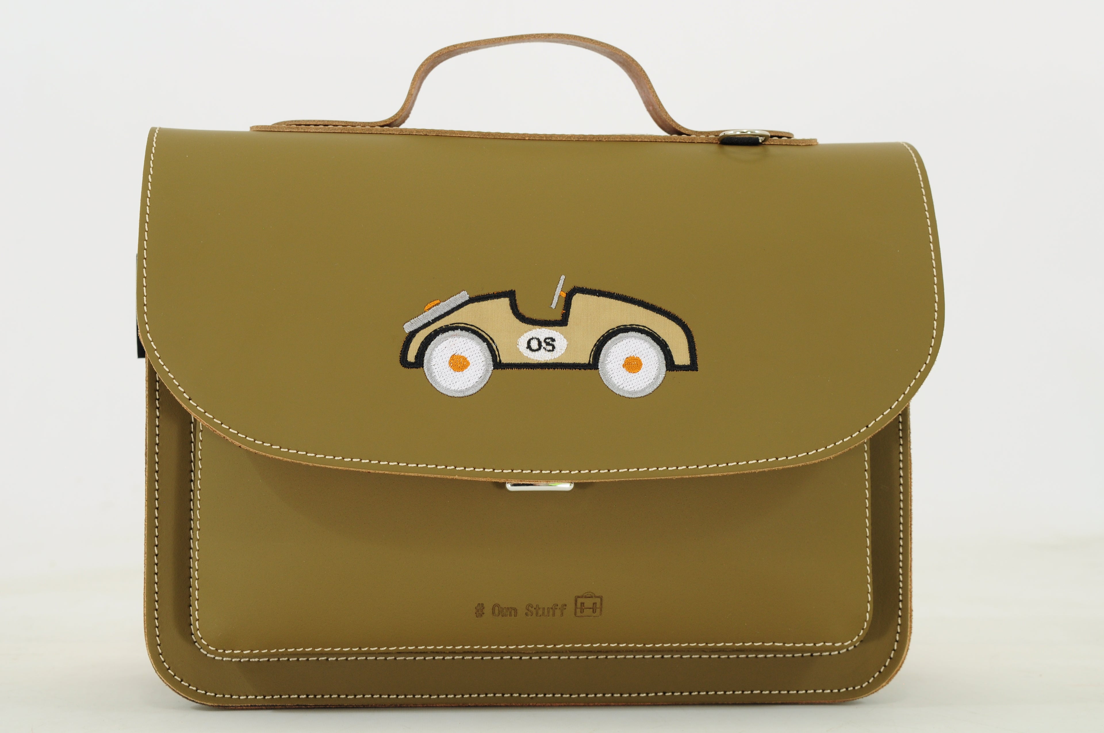 Own Stuff kleuterboekentas Car Moss