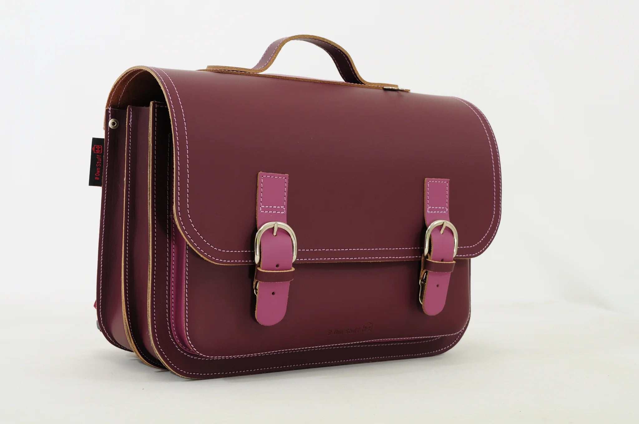 Own Stuff boekentas lagere school Aubergin plum