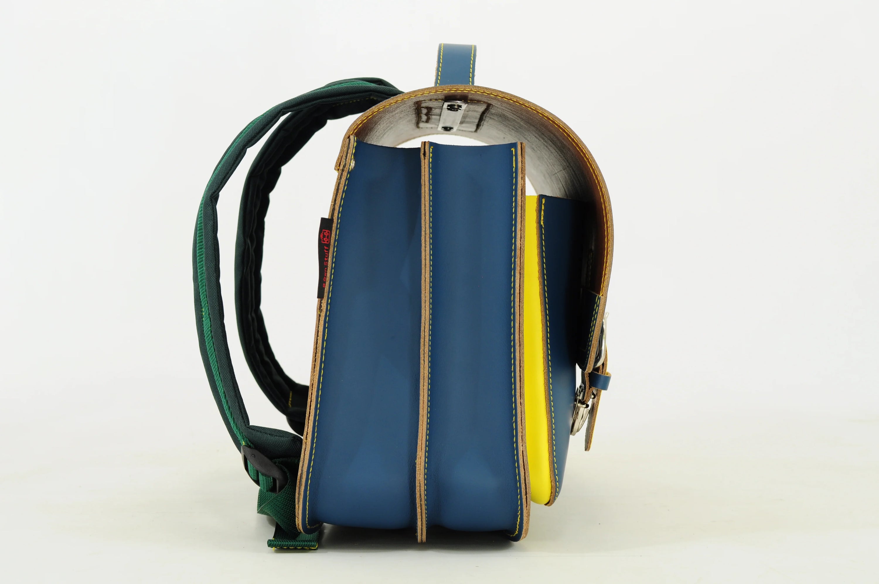 Own Stuff boekentas lagere school Classic Bi Color Petrol - Lemon