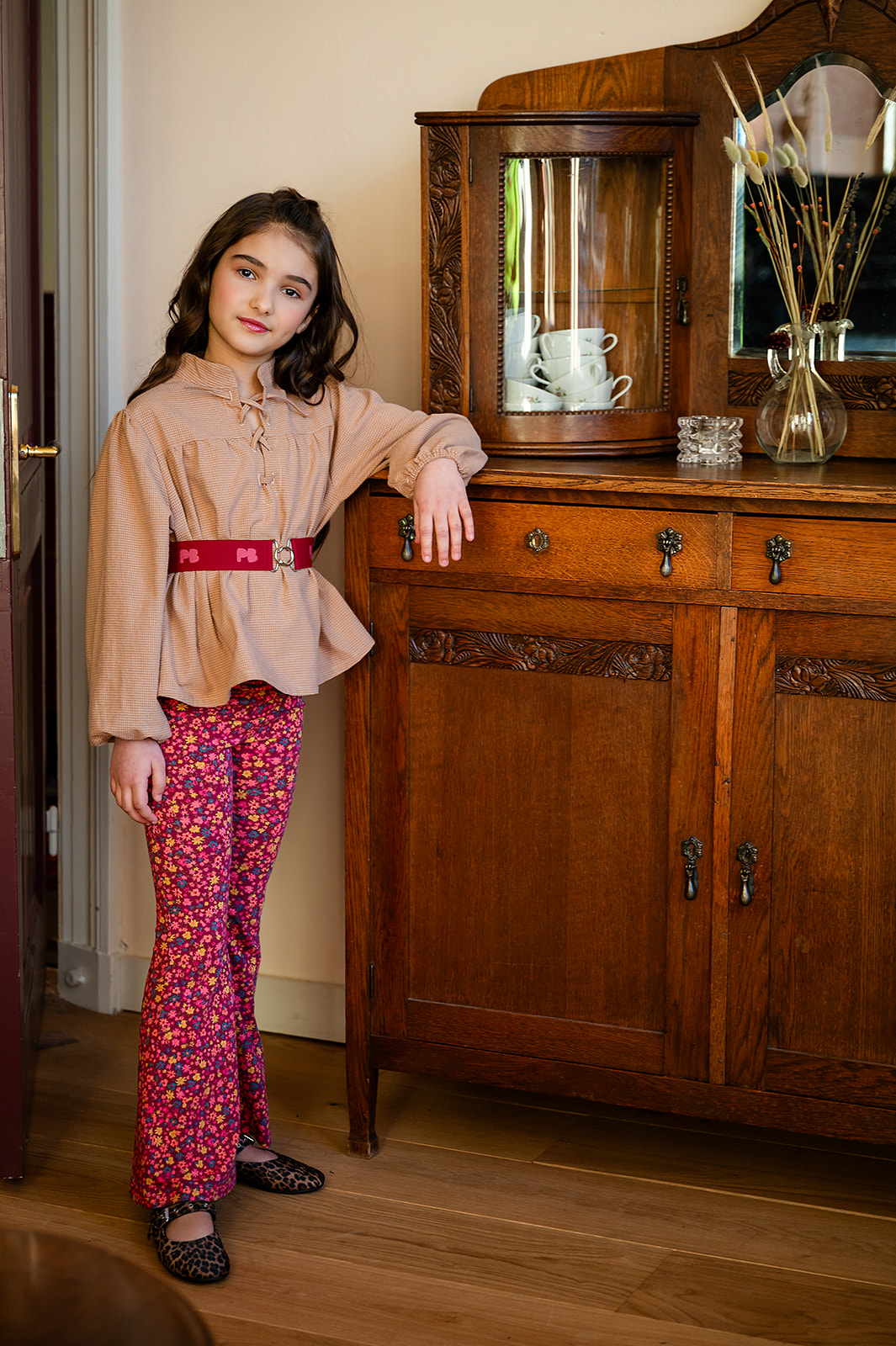 Ella Blouse - Amber Check