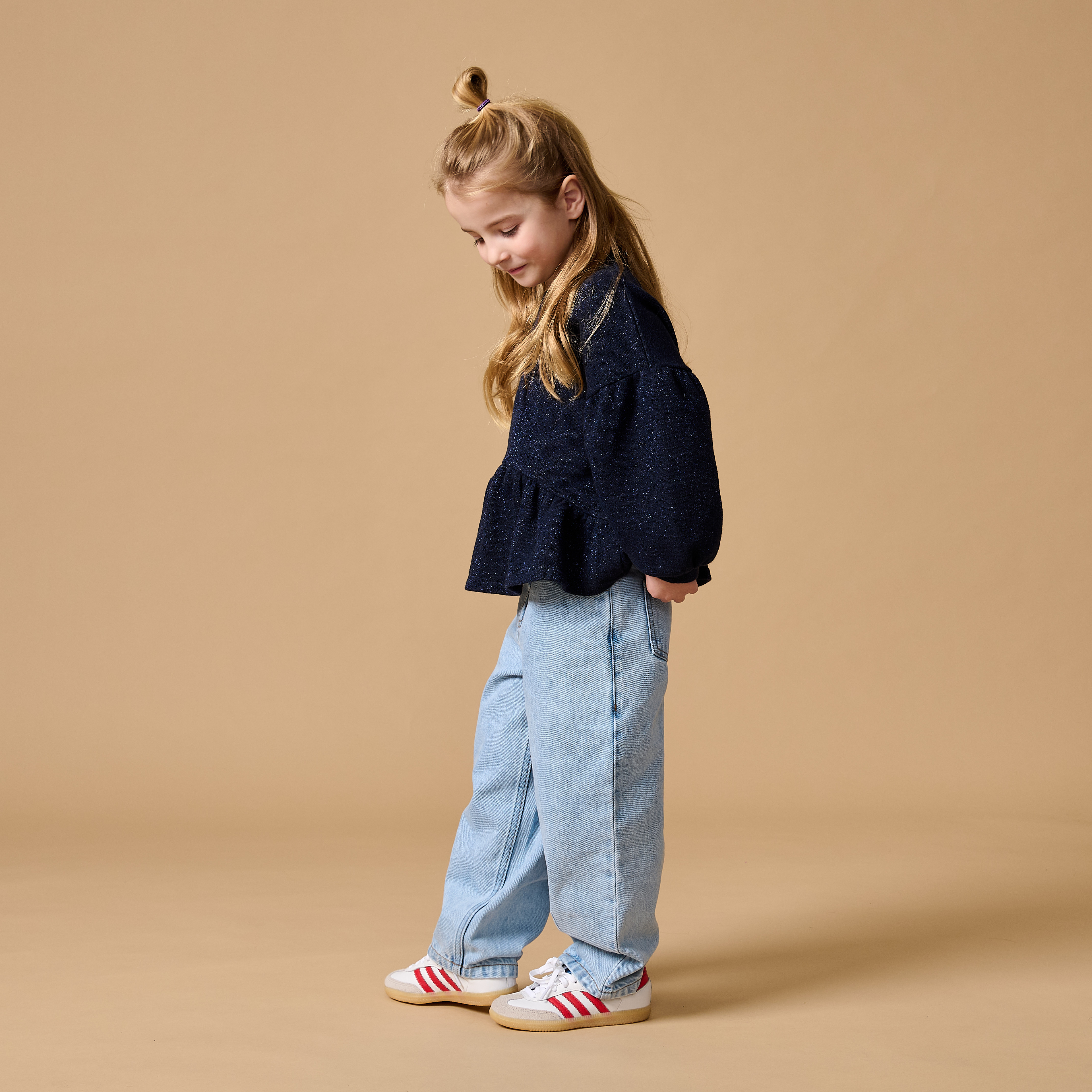 Ballon Fit Jeans - Washed Light Blue