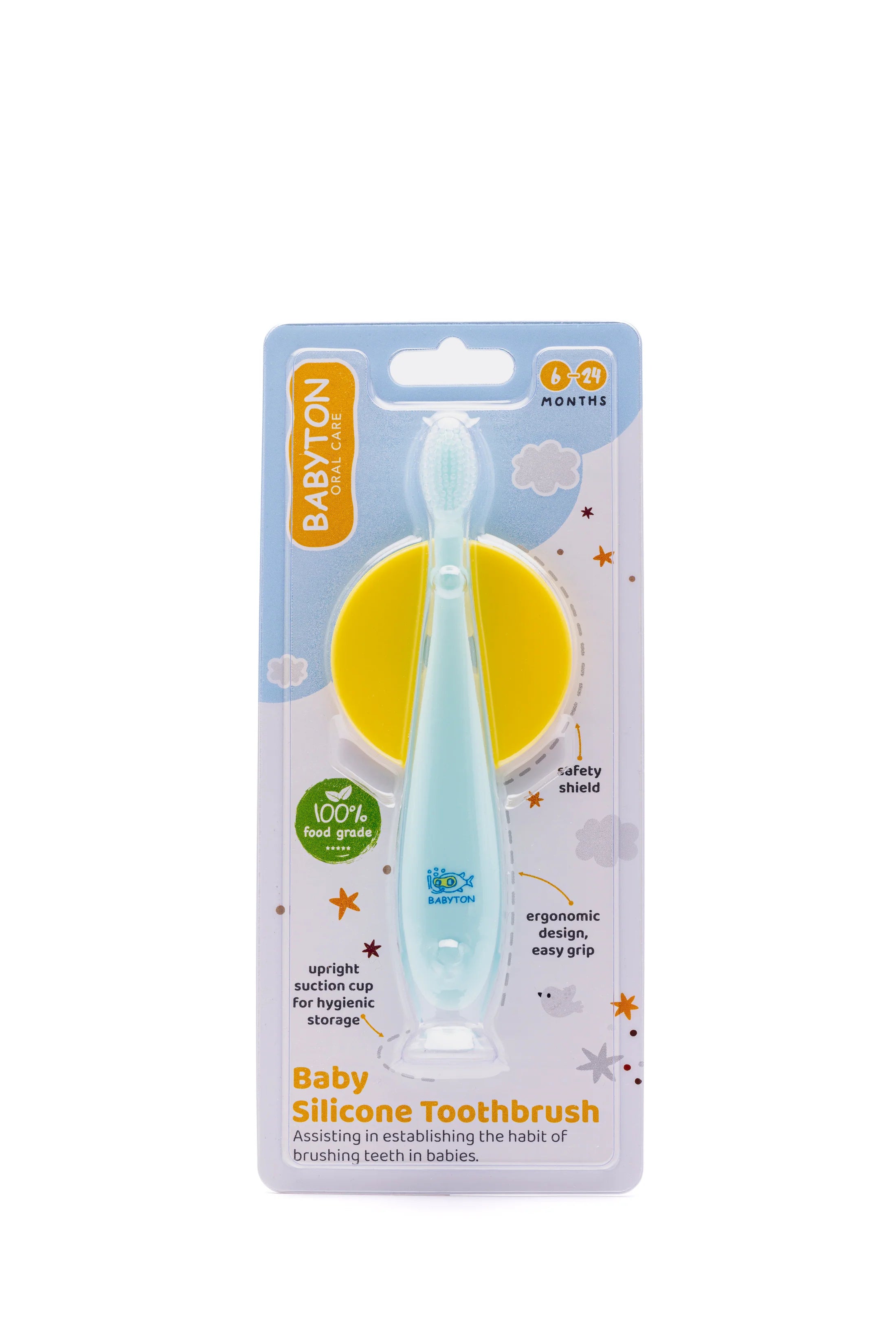 Silicone Tandenborstel met Veiligheidsschild voor Baby&