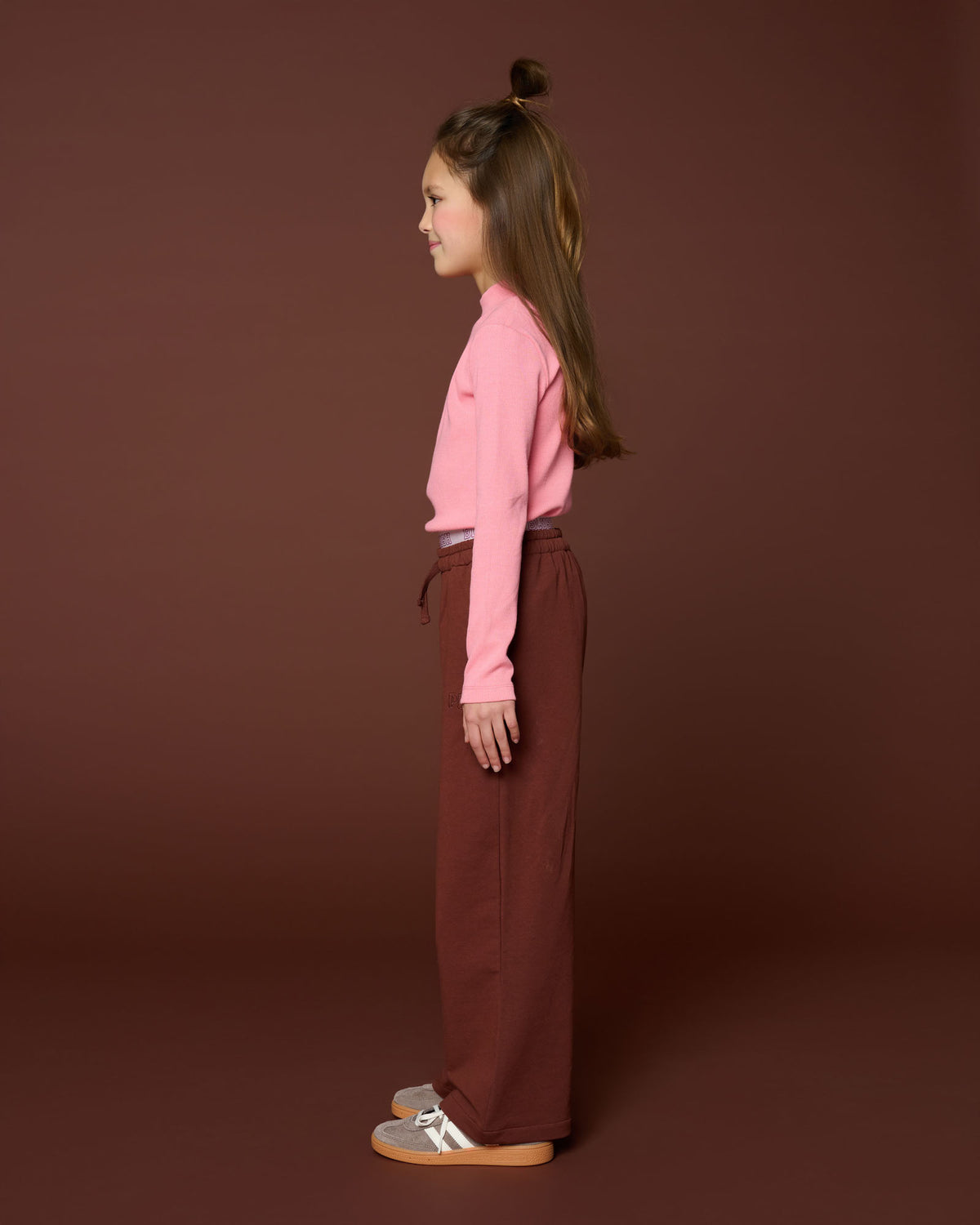 Rib Turtle Neck | Rose