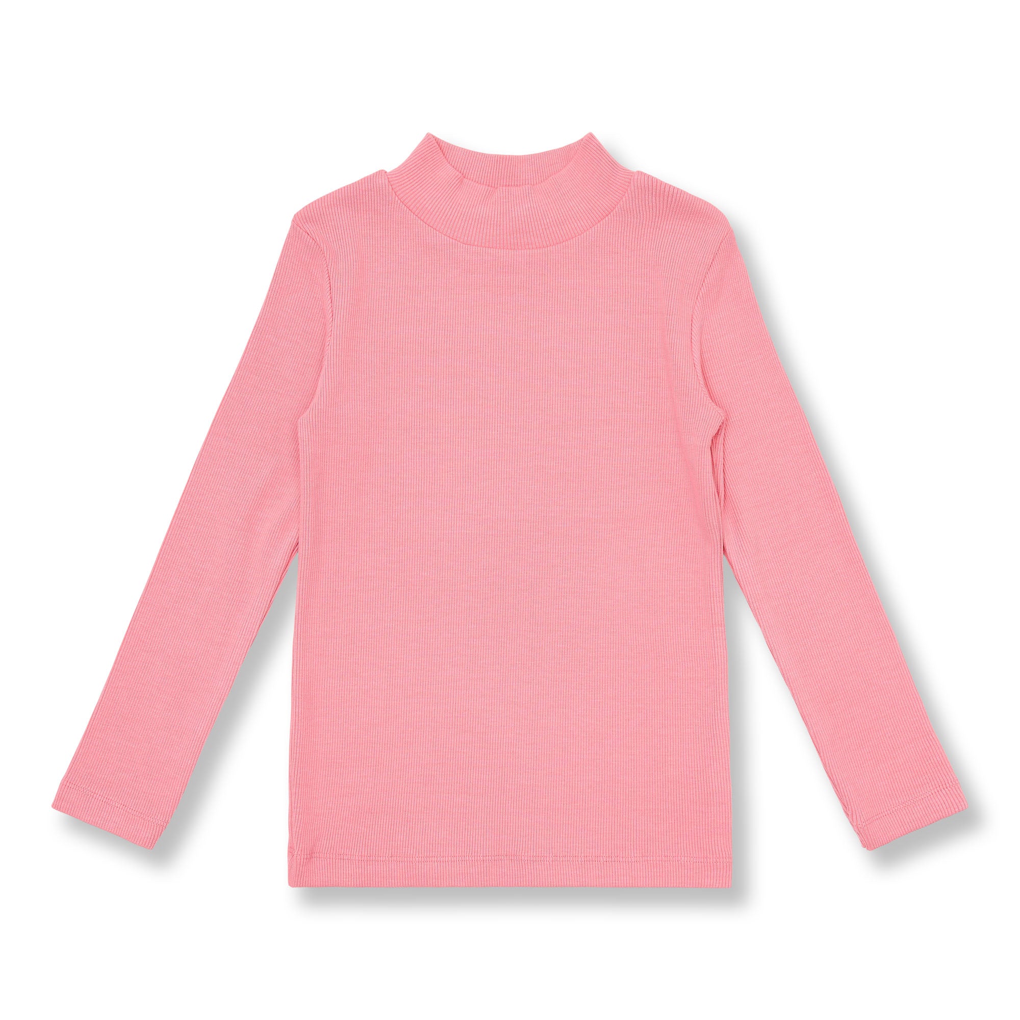 Rib Turtle Neck | Rose