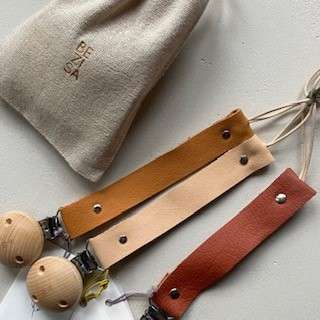 Leren Speenkoord - verschillende kleuren