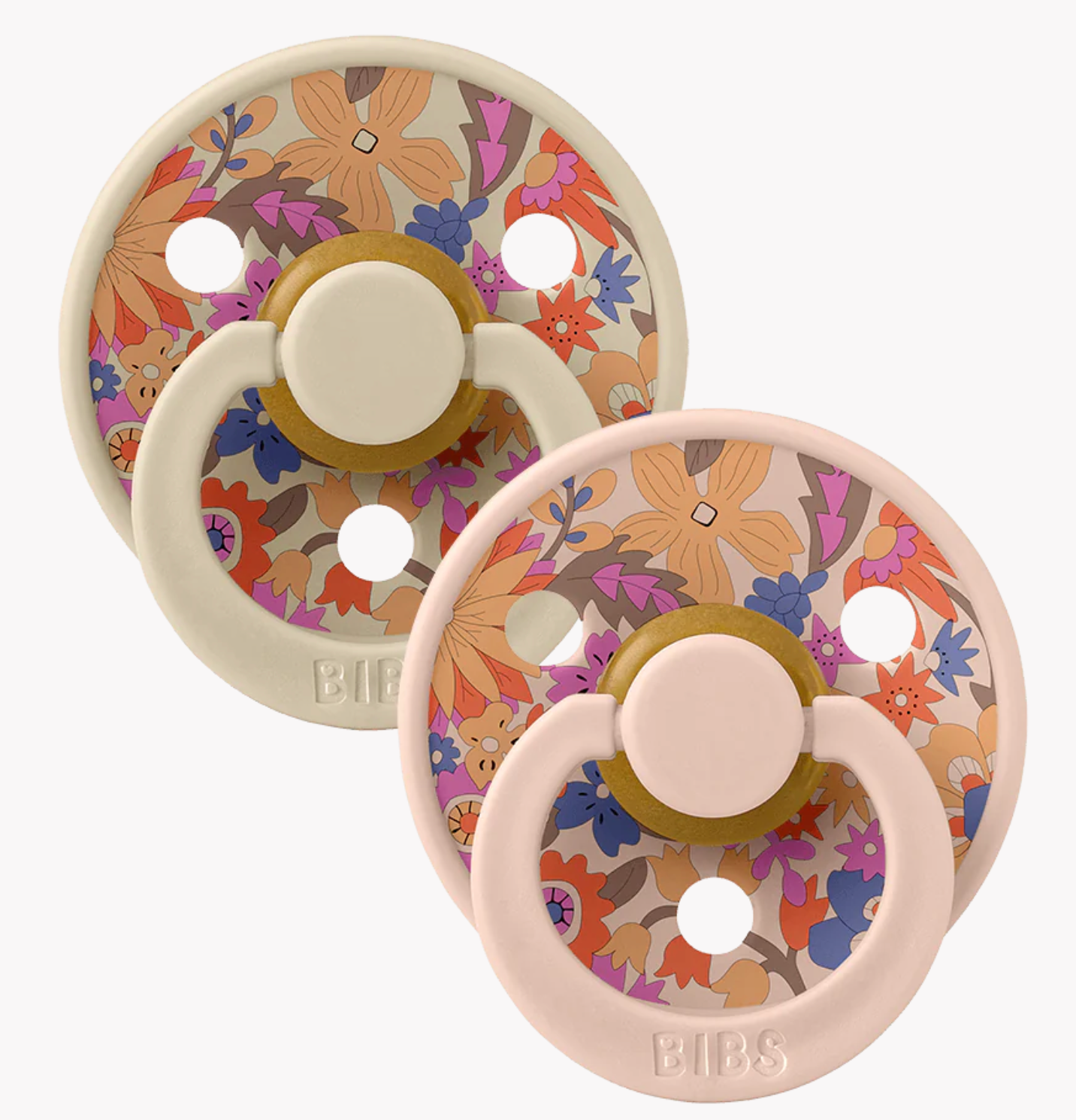 BIBS- LIBERTY Colour 2 Pack June Blossom - Blush Mix - T1