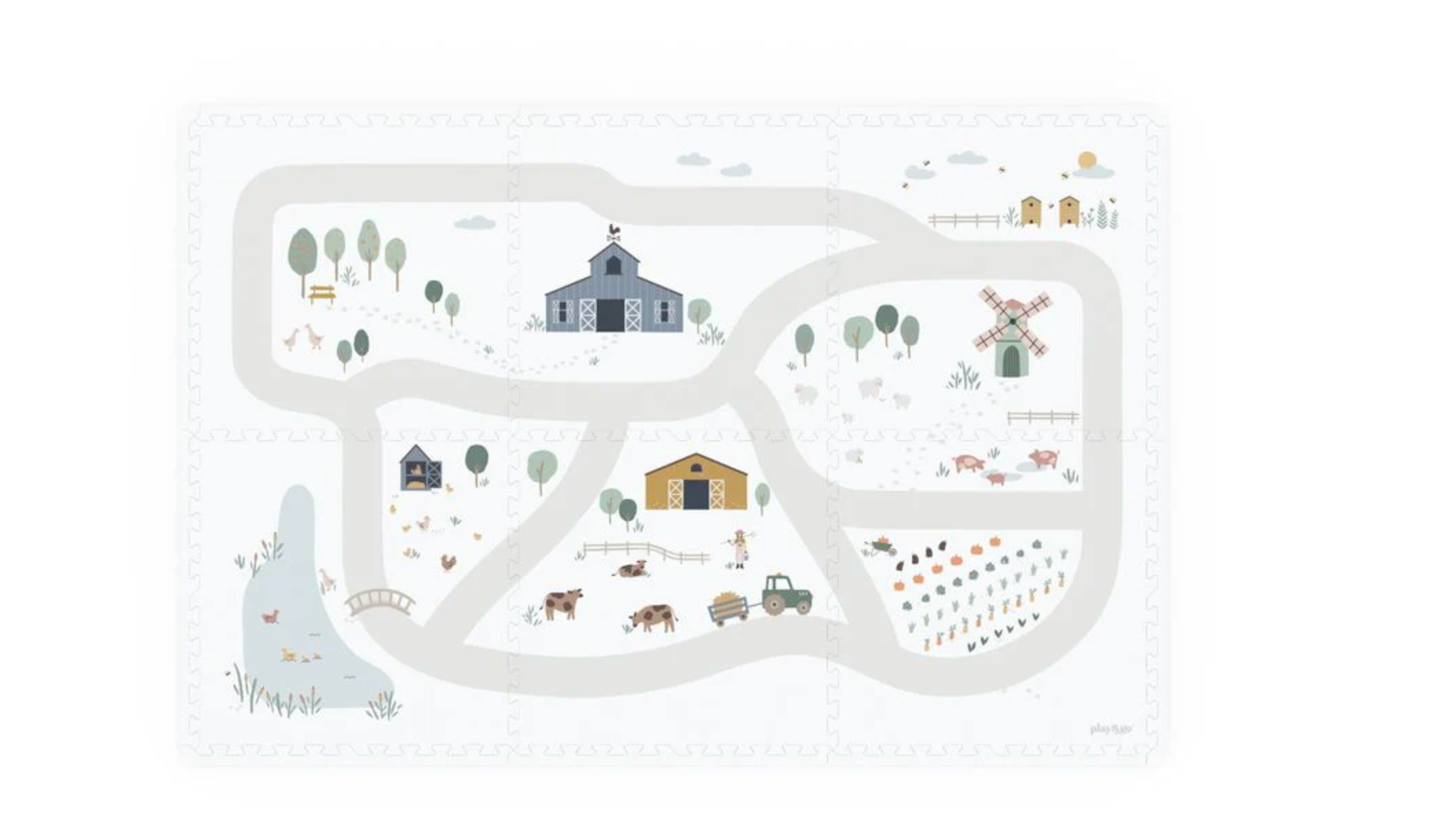 EEVAA Farm puzzlemat