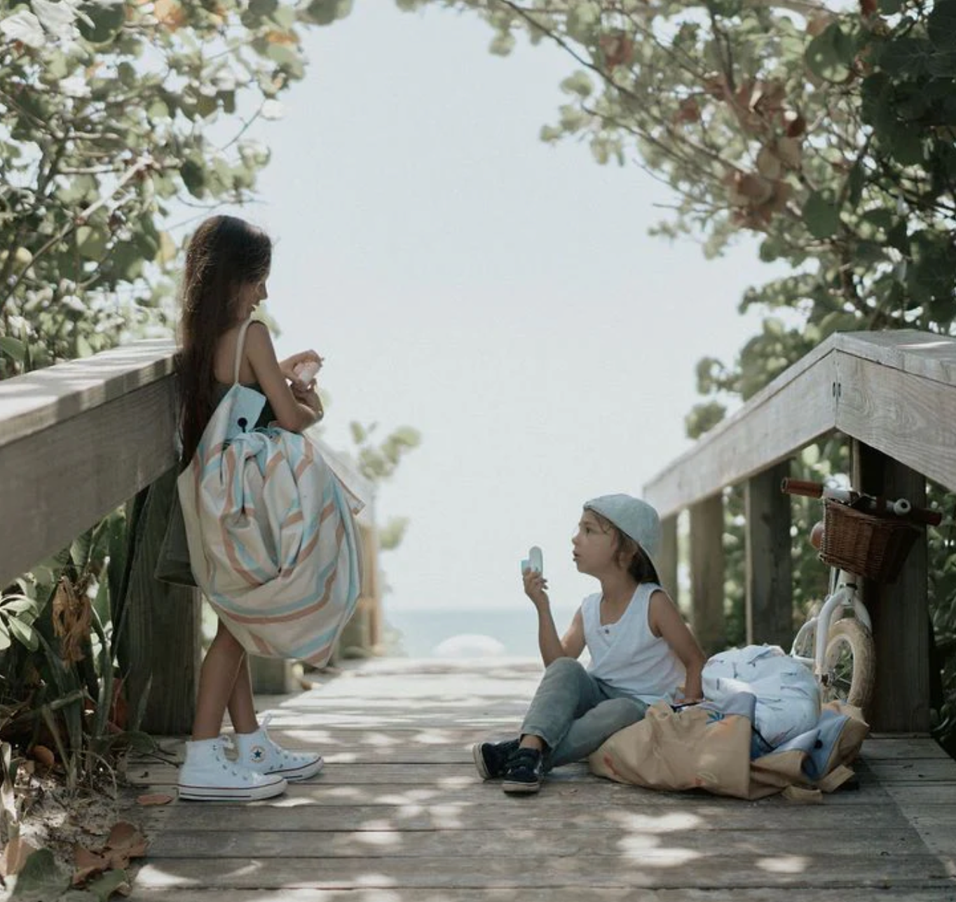 Outdoor – playmat & toy bag - stripes