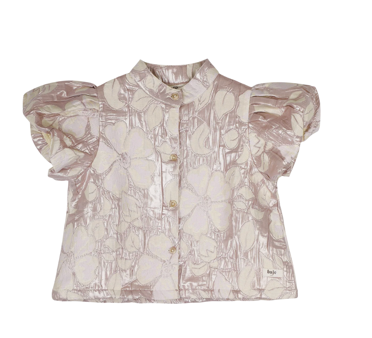 Baje - Lian blouse shortsleeve - crem fawn