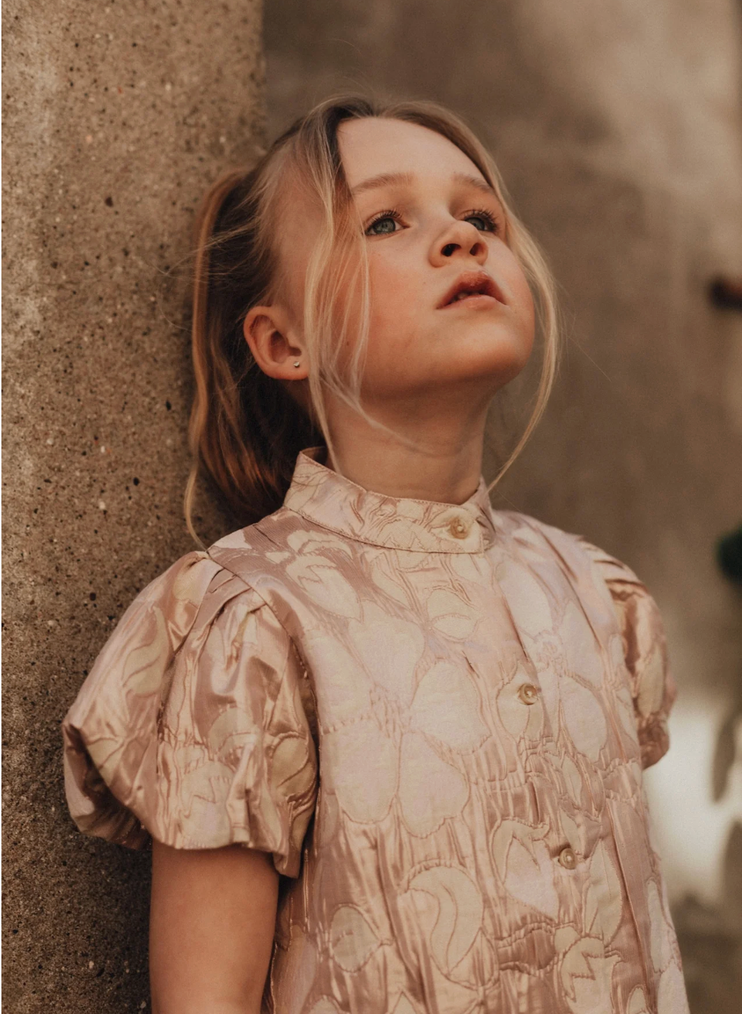 Baje - Lian blouse shortsleeve - crem fawn