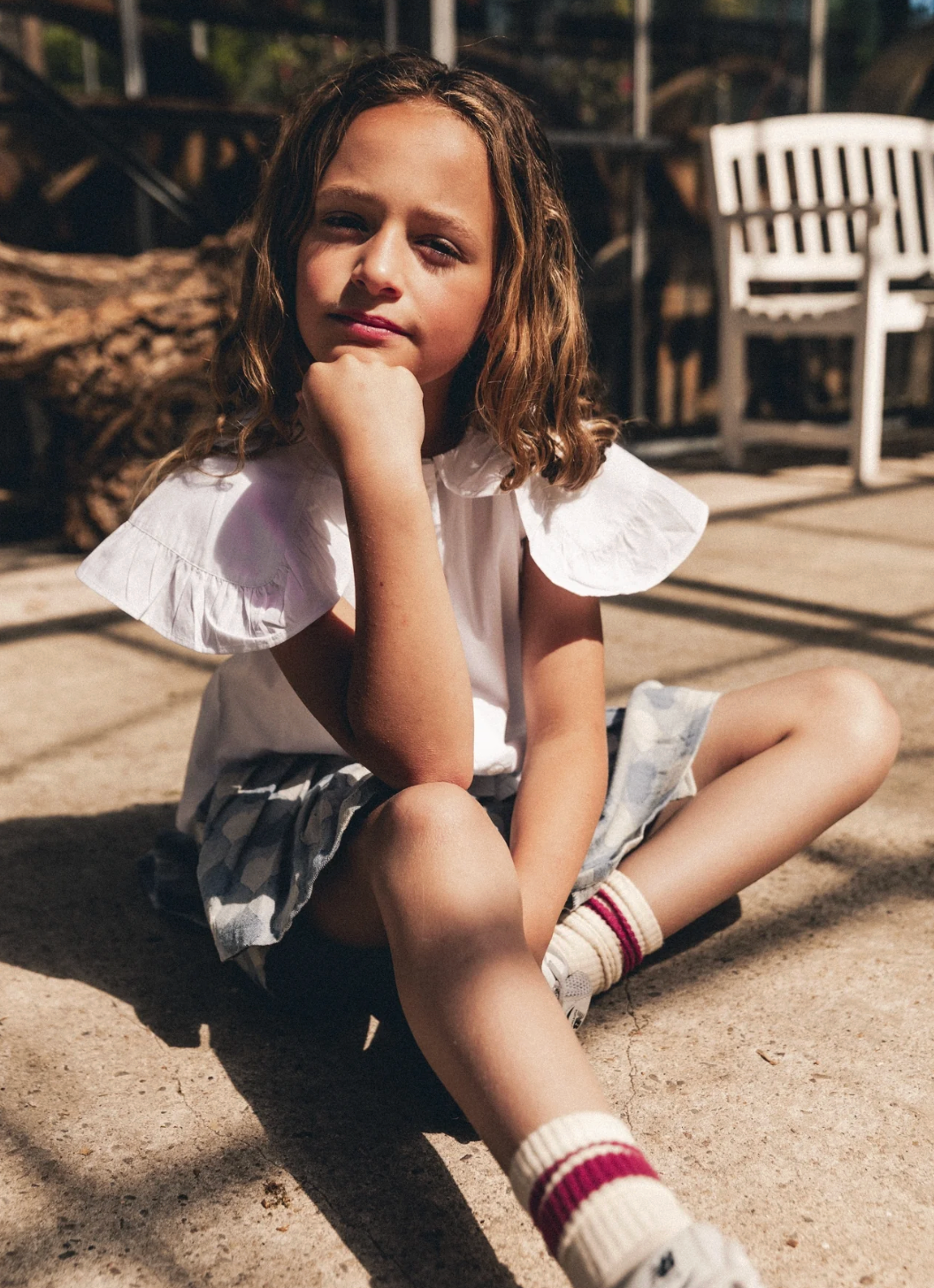 Labo - Libel blouse shortsleeve - white