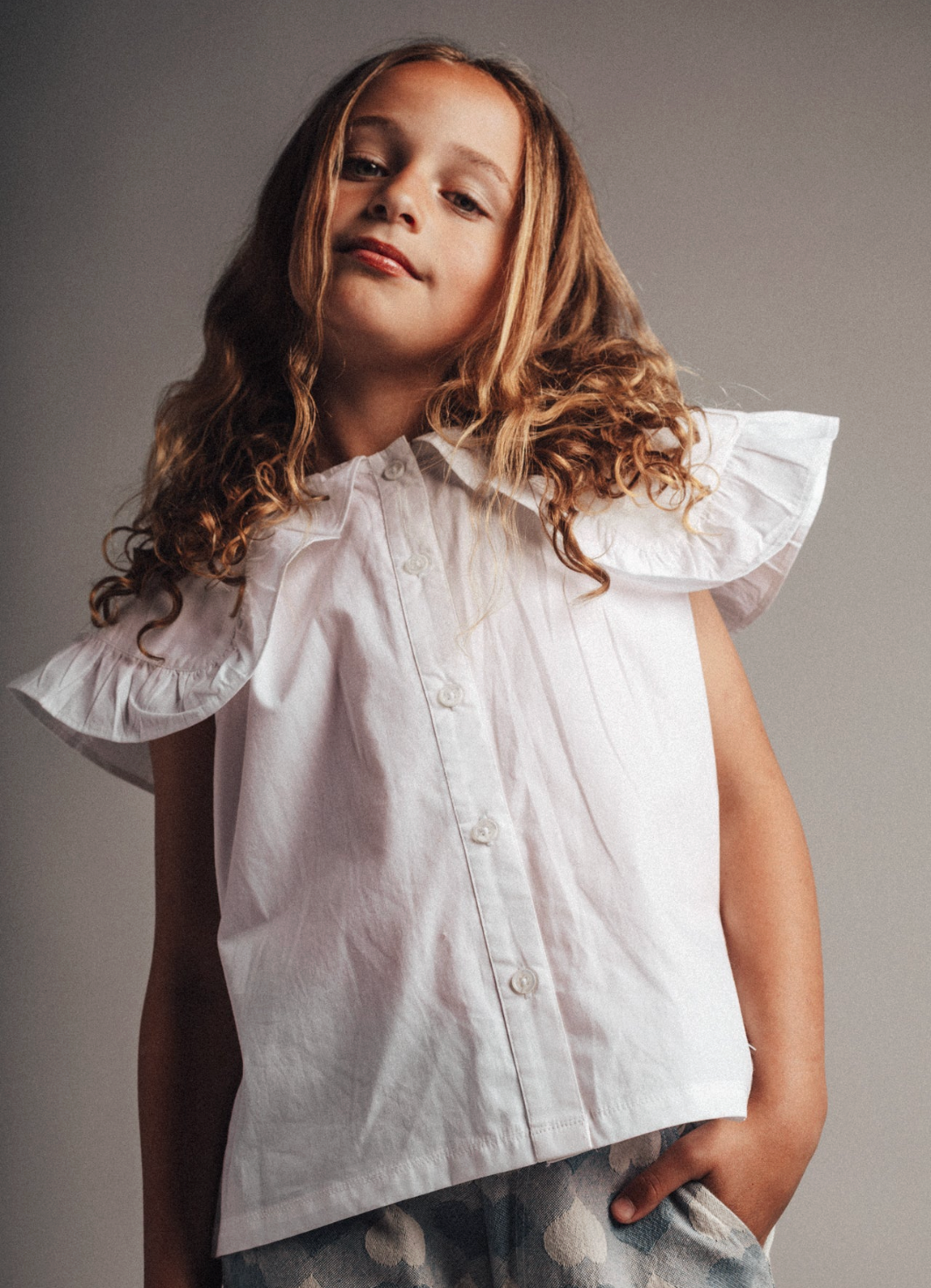 Labo - Libel blouse shortsleeve - white