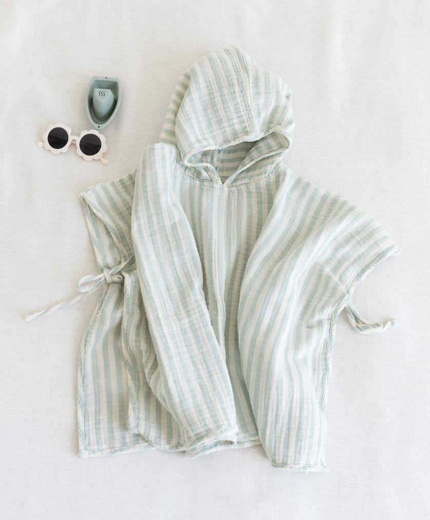 Poncho - groen / wit