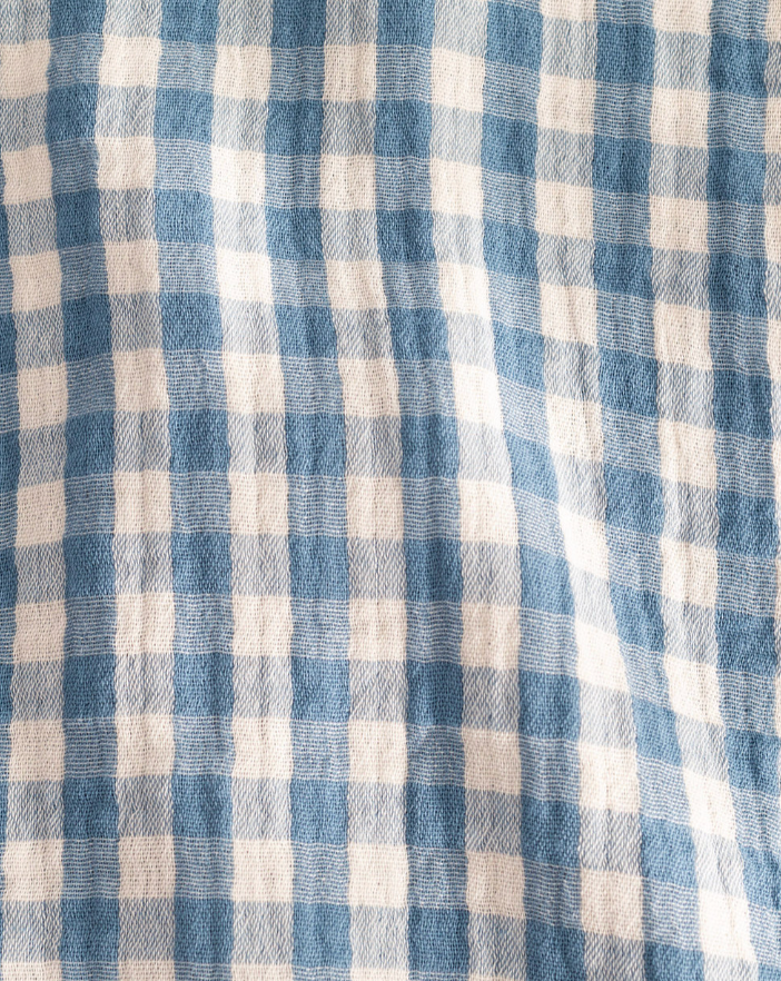 Konijn - blauw geruit
