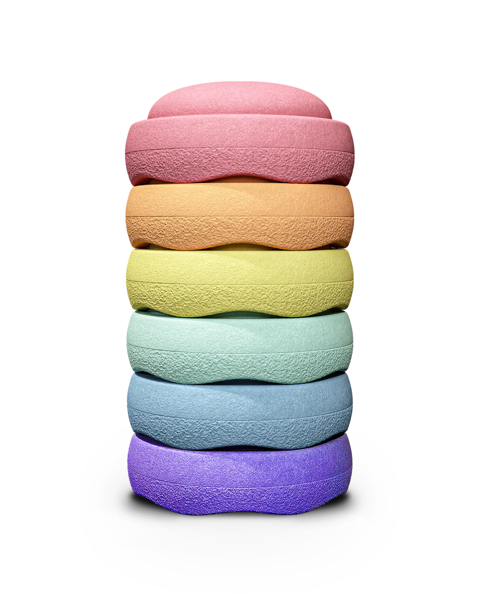 Stapelstein original rainbow - Pastel - Set van 6