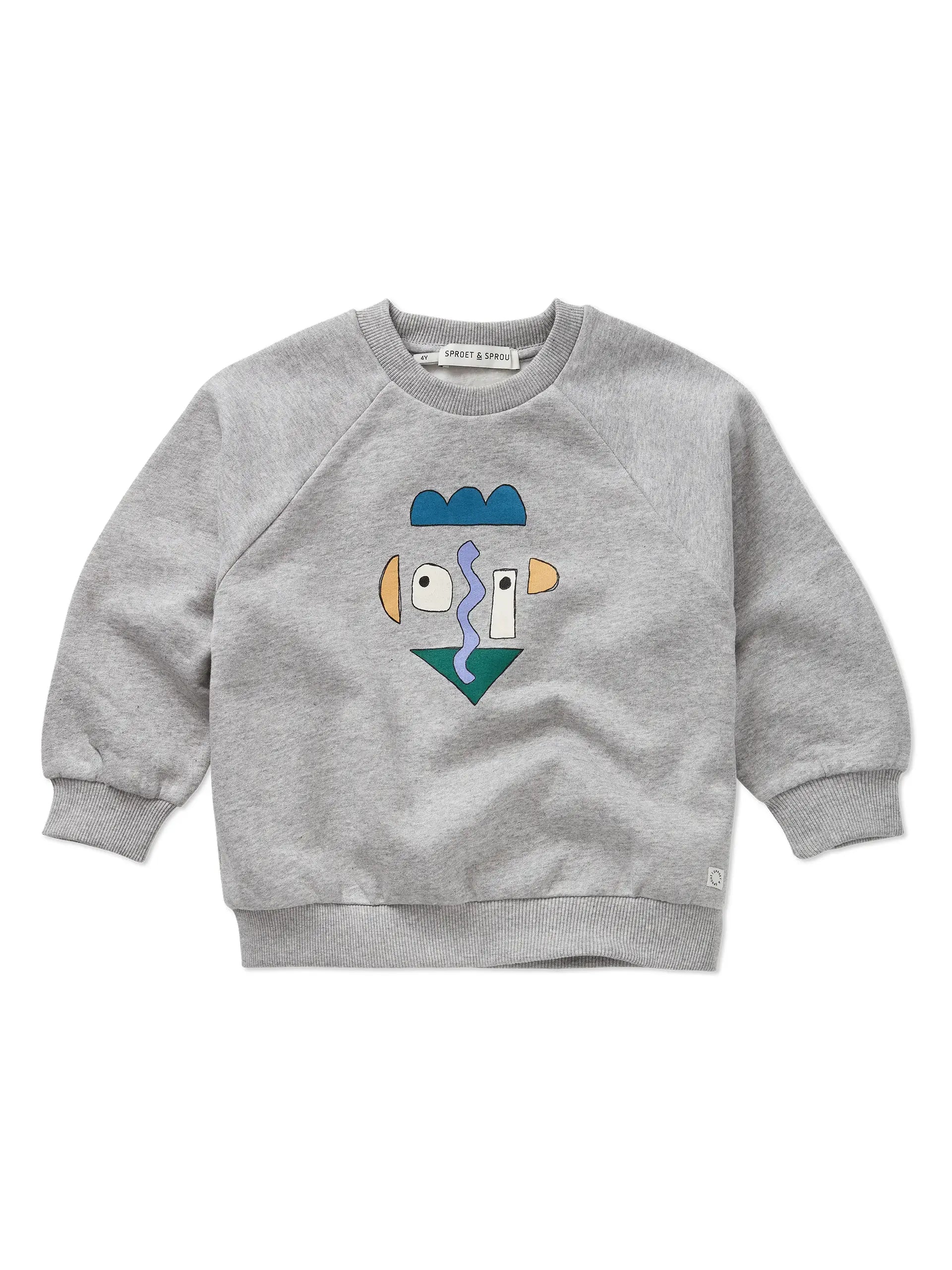 Sweatshirt raglan Self potrait grey
