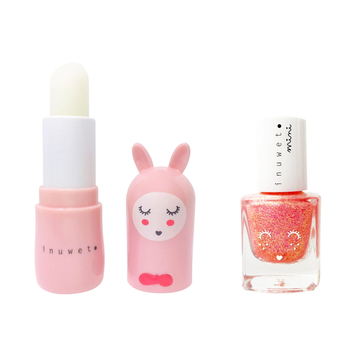 Duo lippenbalsem en nagellak op waterbasis –aardbei