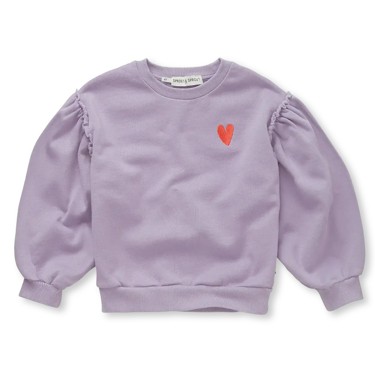 Sweatshirt Puff sleeves Heart