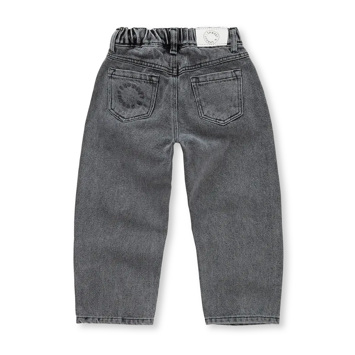 Denim pants washed Black