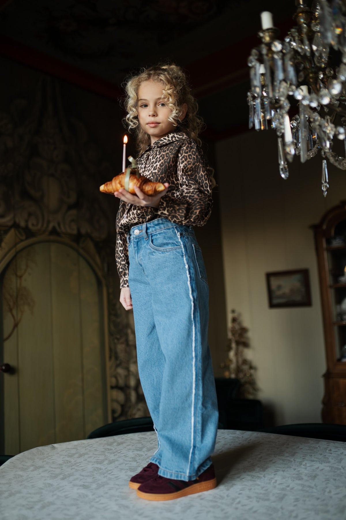 Wide leg Jeans | Mid Blue