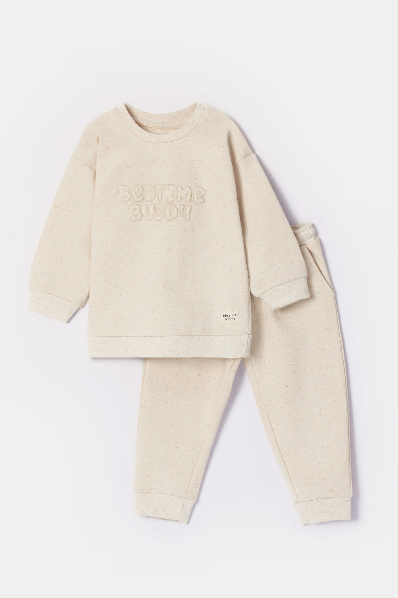 Unisex pyjama met gekleurde spikkels