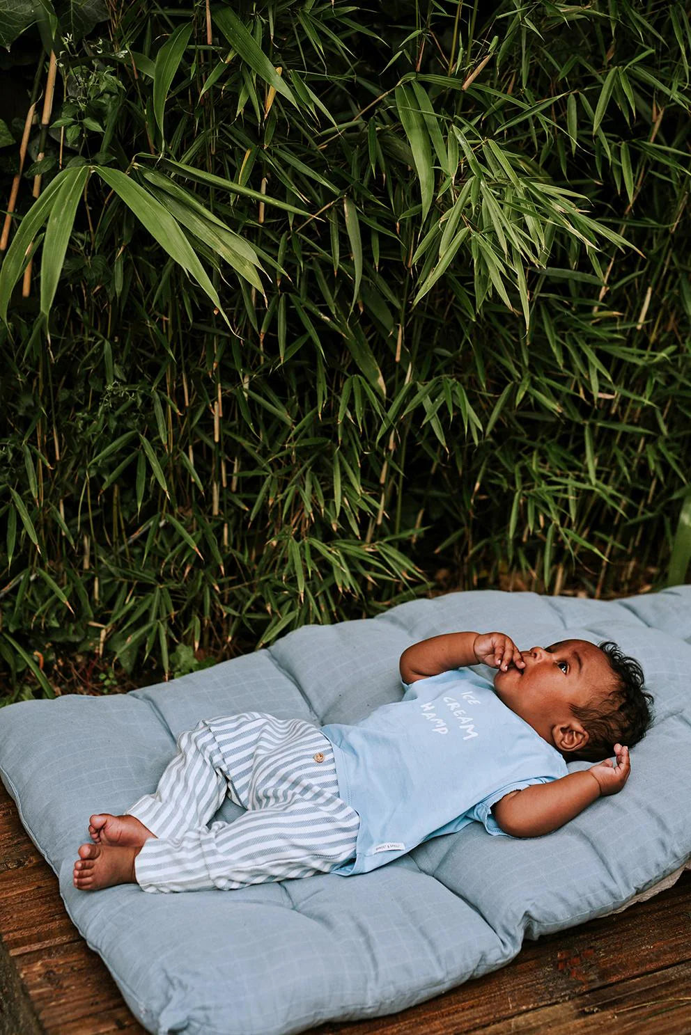 BABY T-SHIRT ICE CREAM BLUE