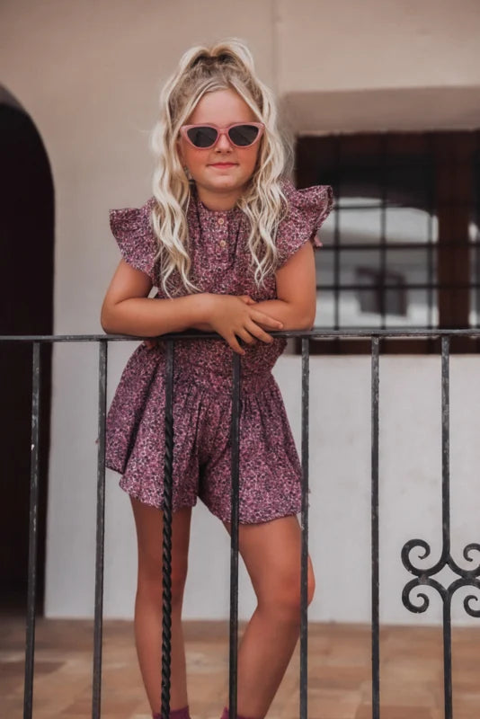 SHORTS LOLA FLOWERS MAUVE