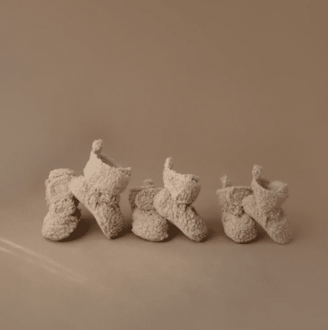 MUSHIE - COZY BABY BOOTIES - OATMEAL