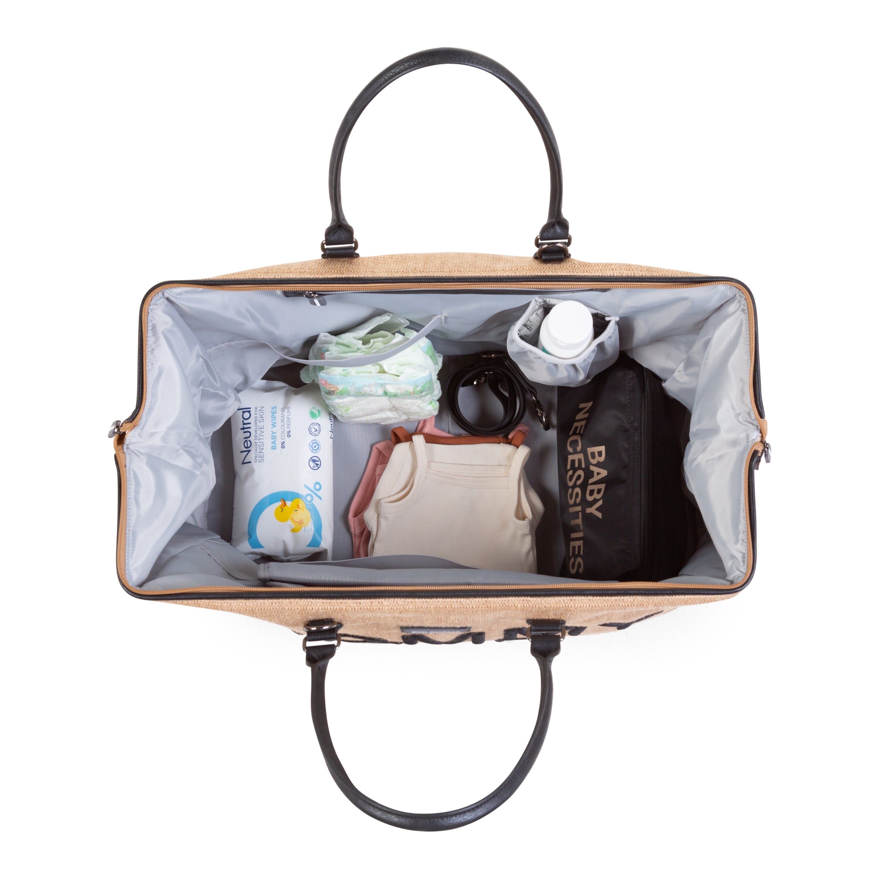 Mommy Bag - VERZORGINGSTAS - RAFFIA LOOK